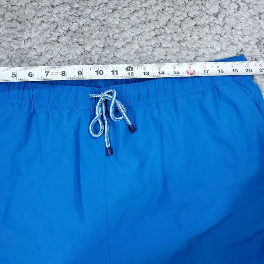 Peter Millar Men's Crown Magic Print Swim Trunks Royal Blue Size XXL
